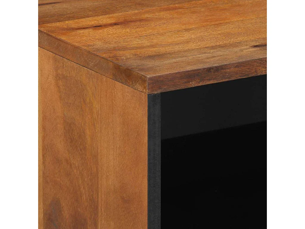 Table de chevet 50x33x60 cm en bois solide de mangue