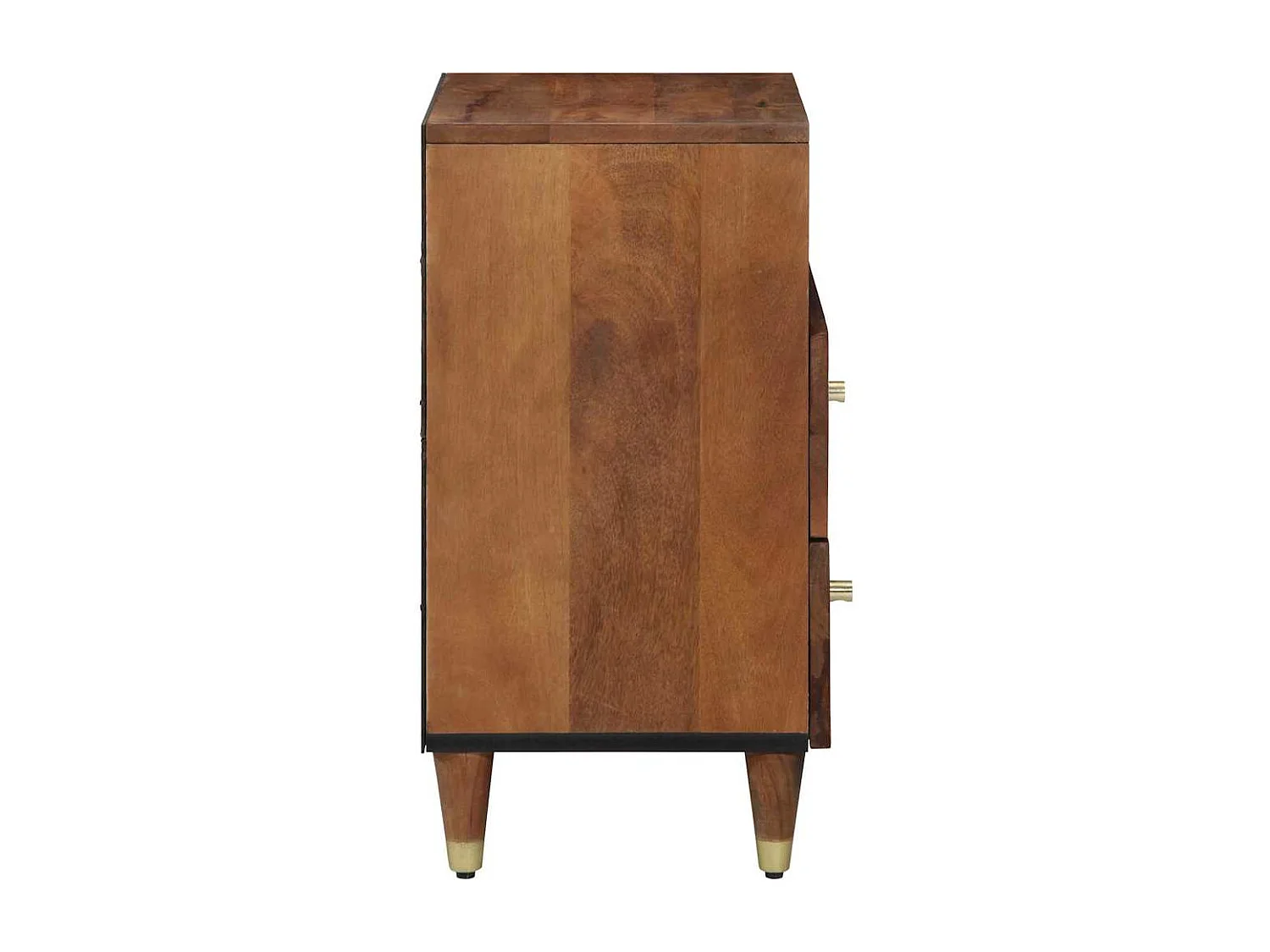 Table de chevet 50x33x60 cm en bois solide de mangue