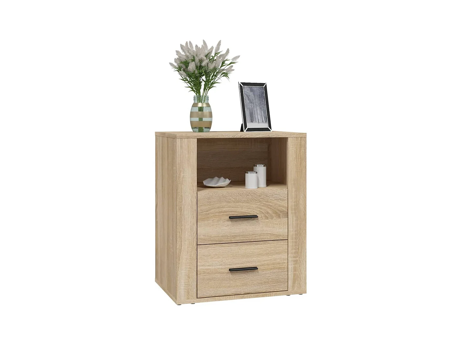 Table de chevet Chêne sonoma 50x36x60 cm Bois d'ingénierie