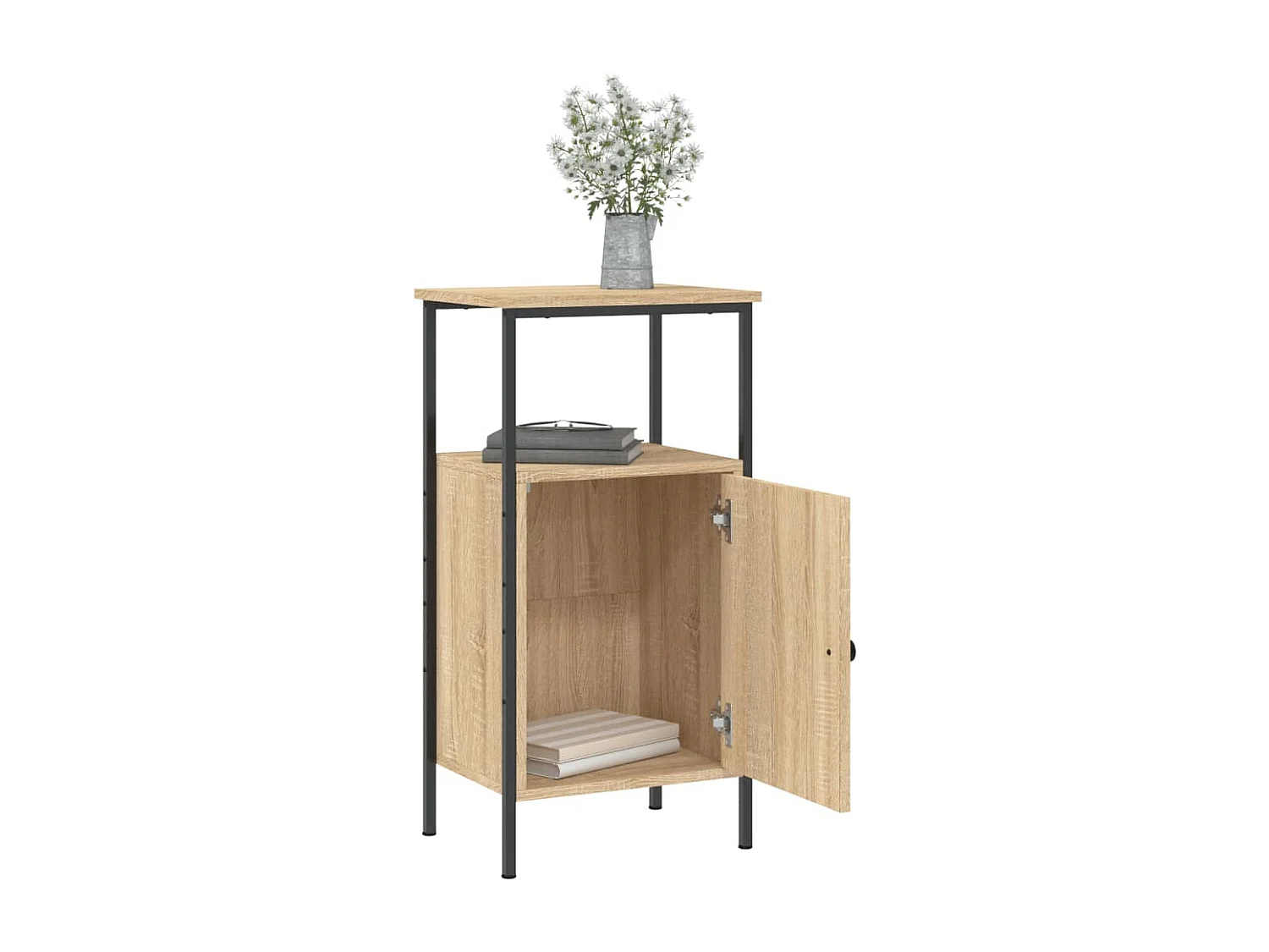 Comodini 2 pezzi rovere sonoma 41x31x80 cm legno ingegnerizzato