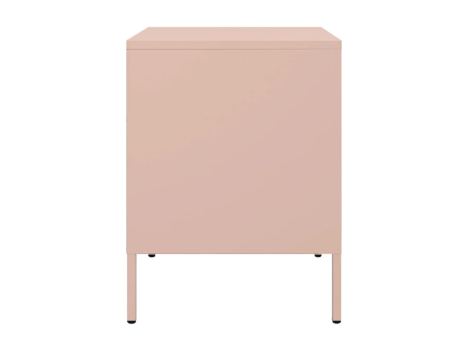 Tables de chevet 2 pcs rose 36x39x50,5 cm acier
