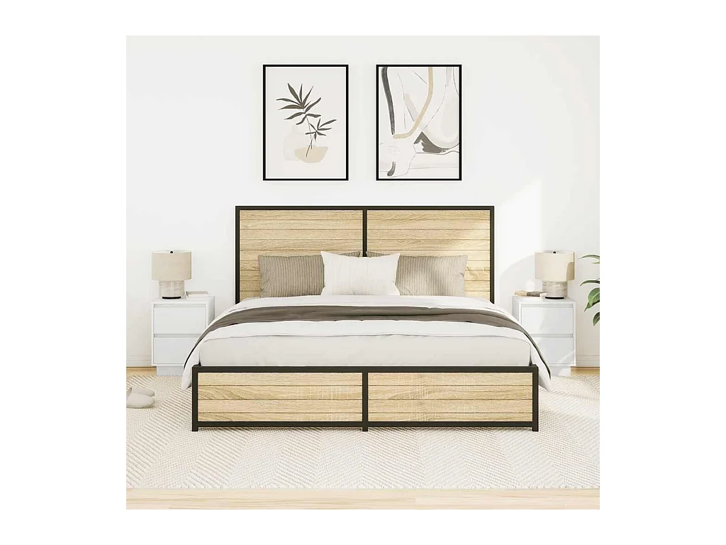 Tables de chevet avec lumières LED 2 pcs blanc 38x34x50 cm