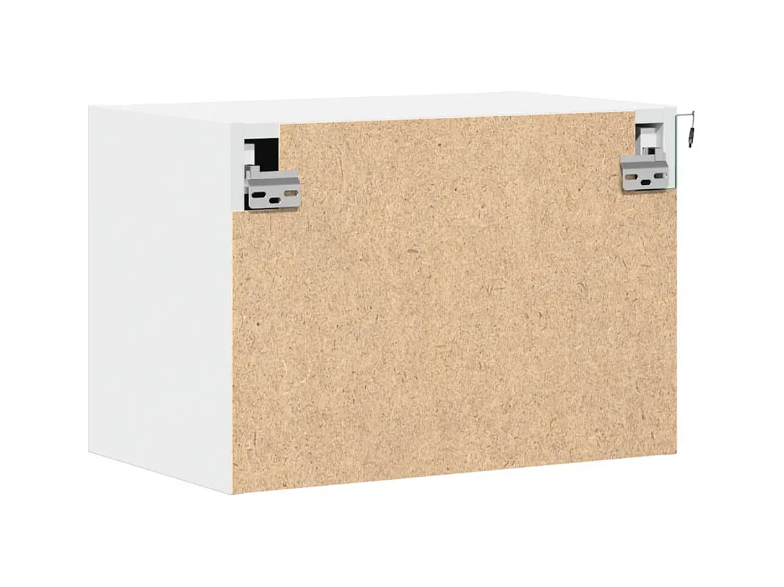 Wandnachtkastje met witte ledverlichting