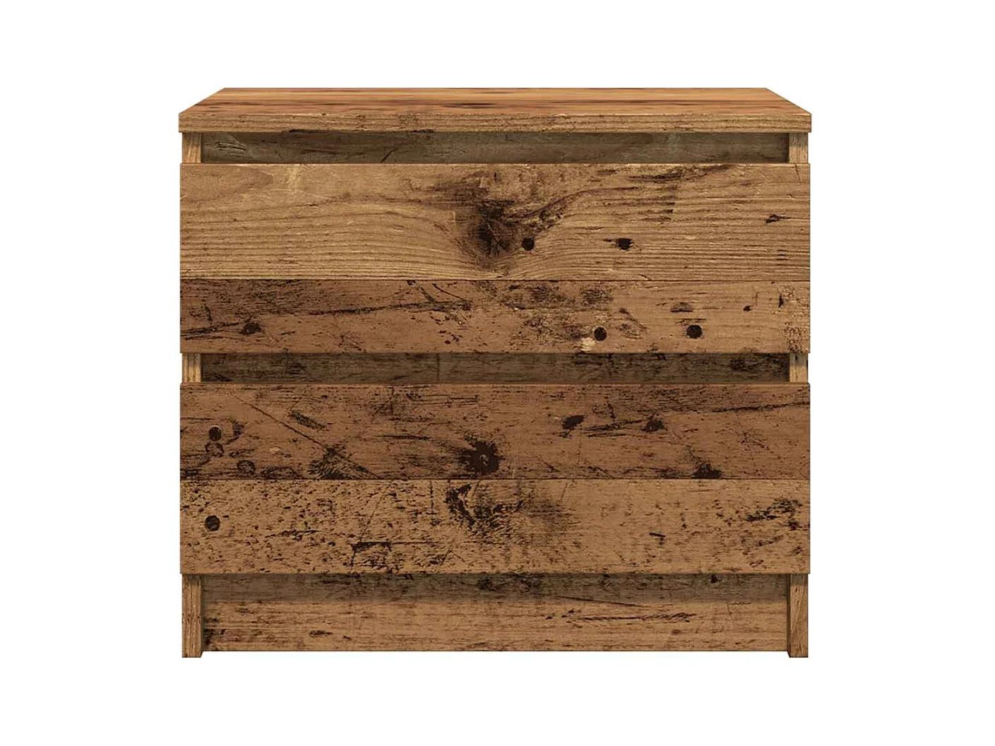 Tables de chevet 2 pcs vieux bois 50x40x43.5 cm bois ingénierie