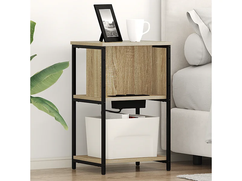 Cabinet de chevet Chêne sonoma 38 x 31 x 61 cm