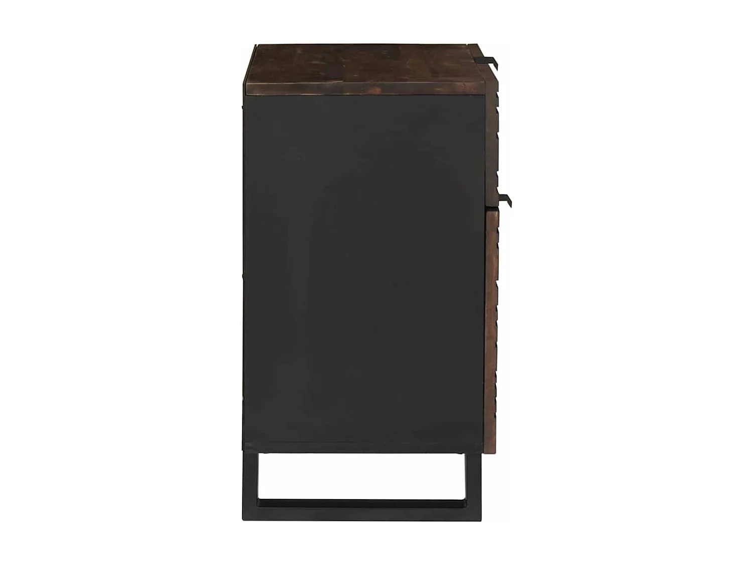 Comodino 50x33x60 cm in legno massello di noce