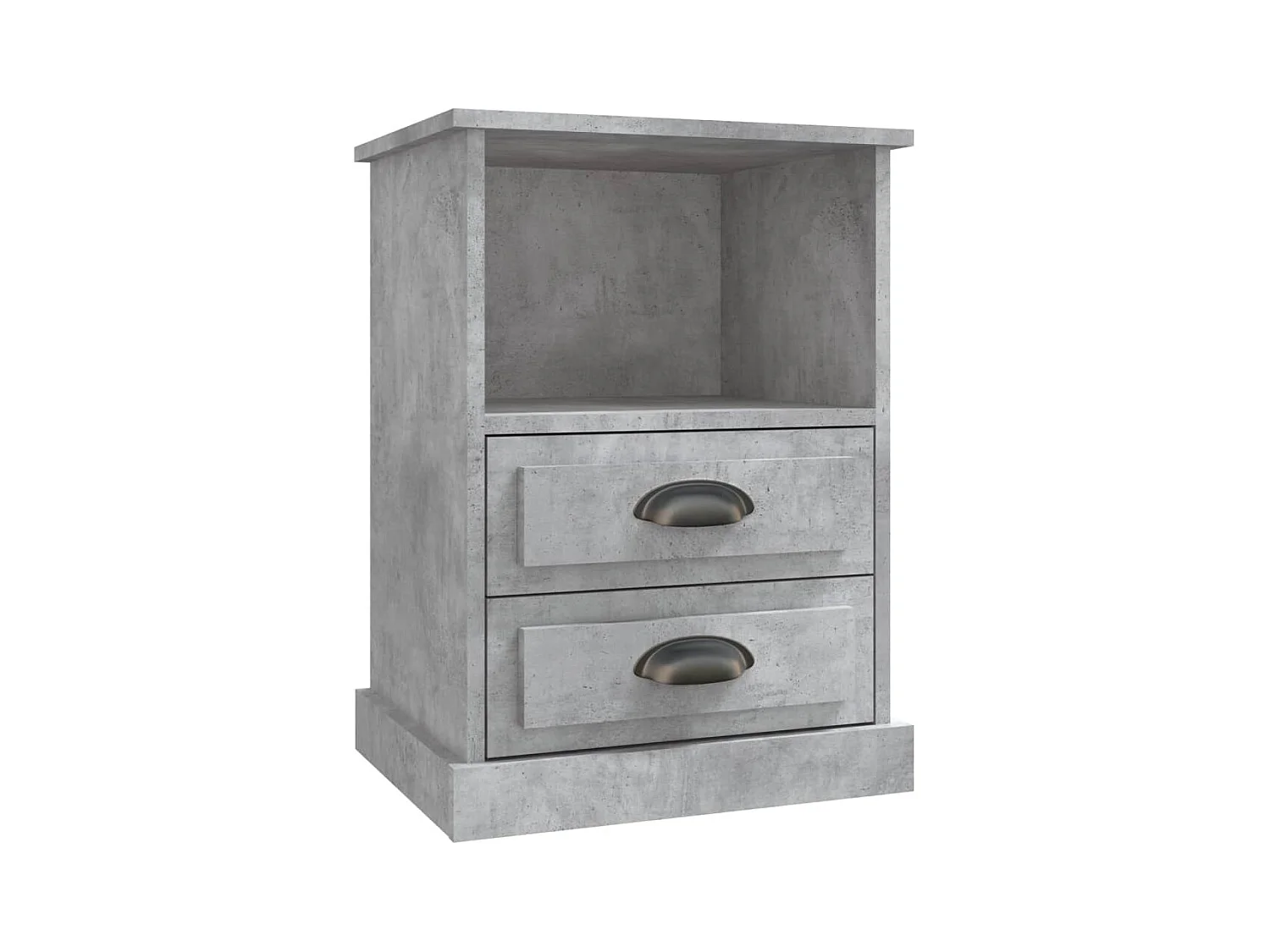 Nachtkastjes 2 stuks betongrijs 43x36x60 cm