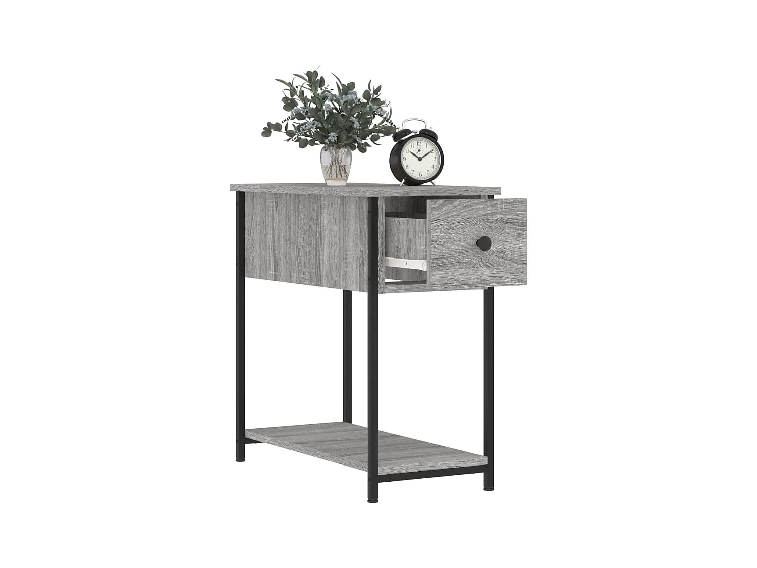 Mesitas de noche 2 piezas gris sonoma 30x60x60cm madera de ingeniería