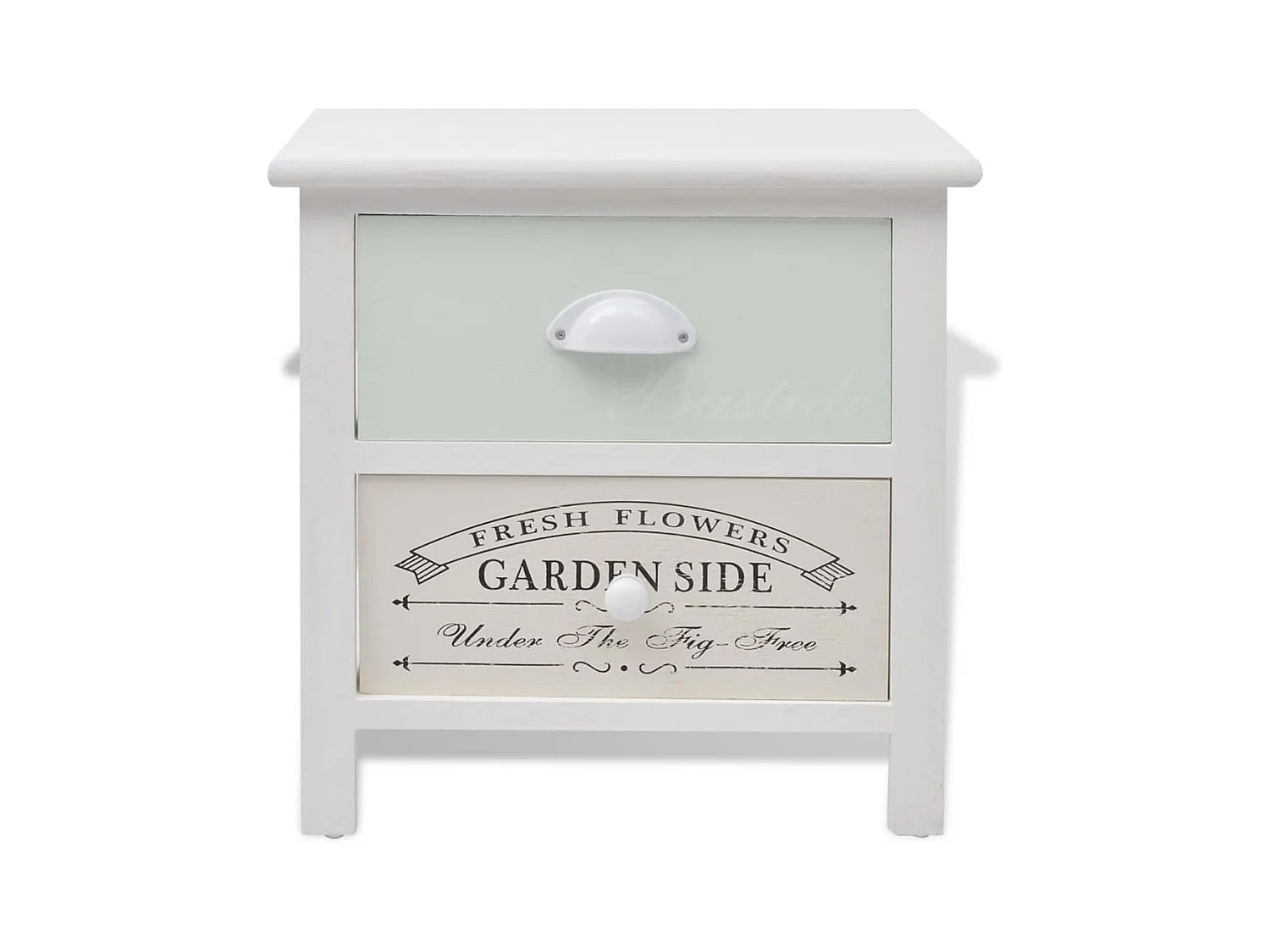 Nachtkastje in Franse stijl, 2 stuks hout