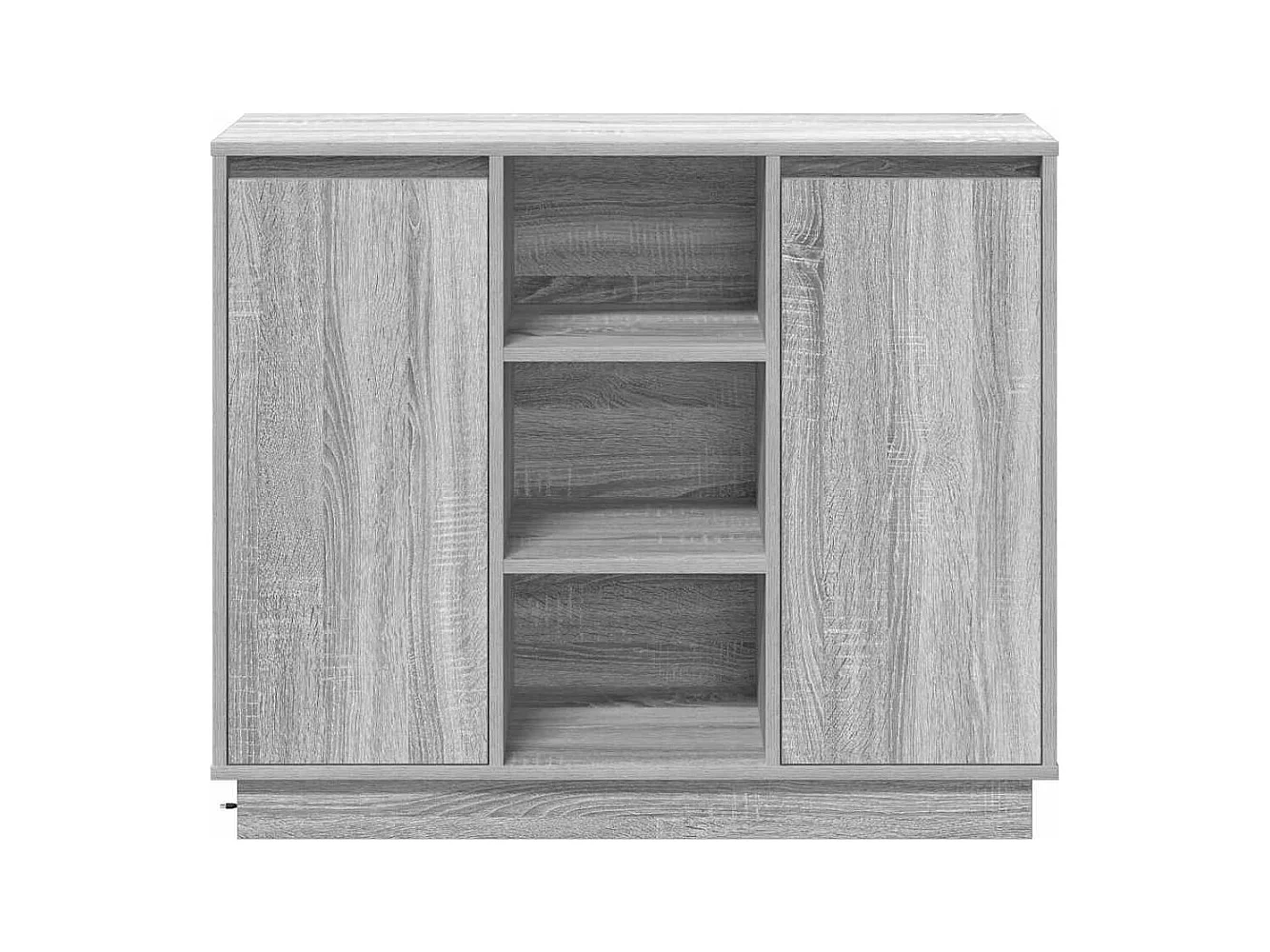Dressoir met LED Sonoma Grey 90x32x75 cm Technisch hout