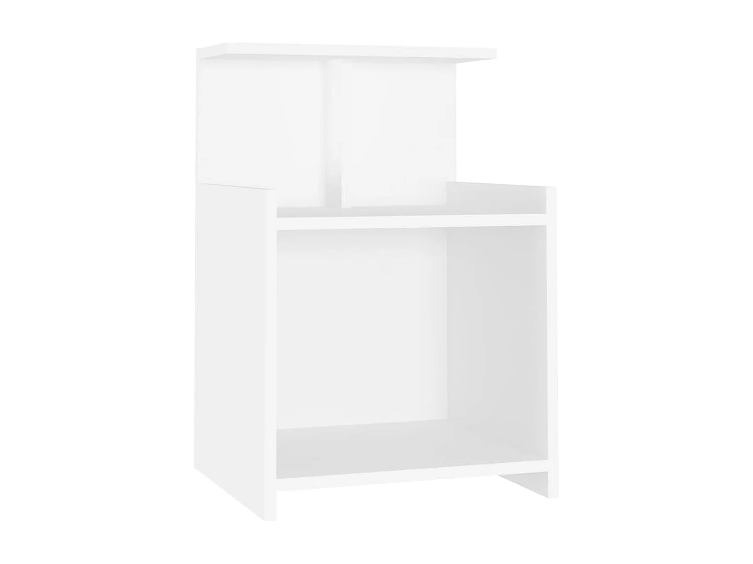 Tables de chevet 2 pcs Blanc 40x35x60 cm Aggloméré