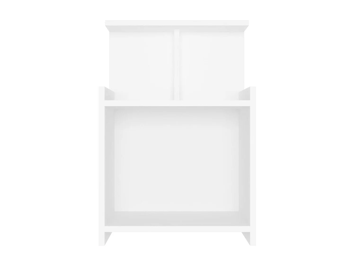 Tables de chevet 2 pcs Blanc 40x35x60 cm Aggloméré