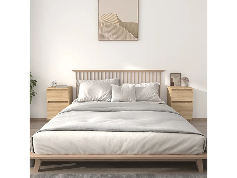 Nachtkastjes 2 stuks sonoma eiken 40x35x70 cm