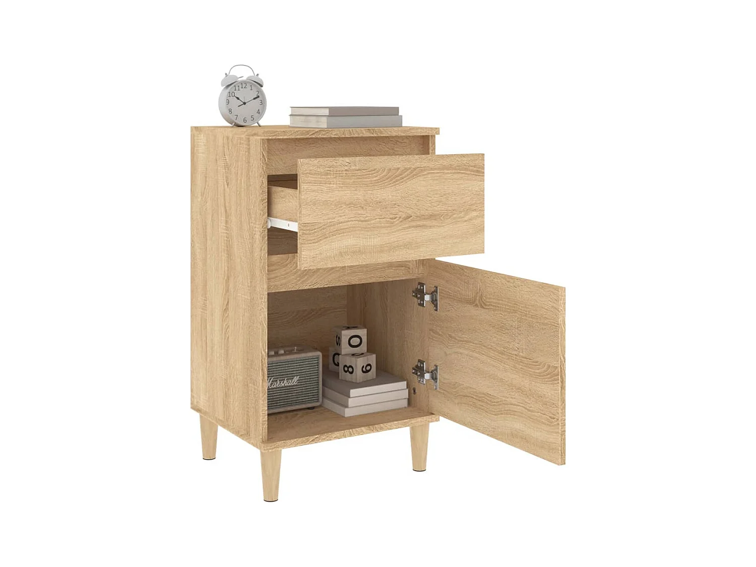 Tables de chevet 2 pcs chêne sonoma 40x35x70 cm