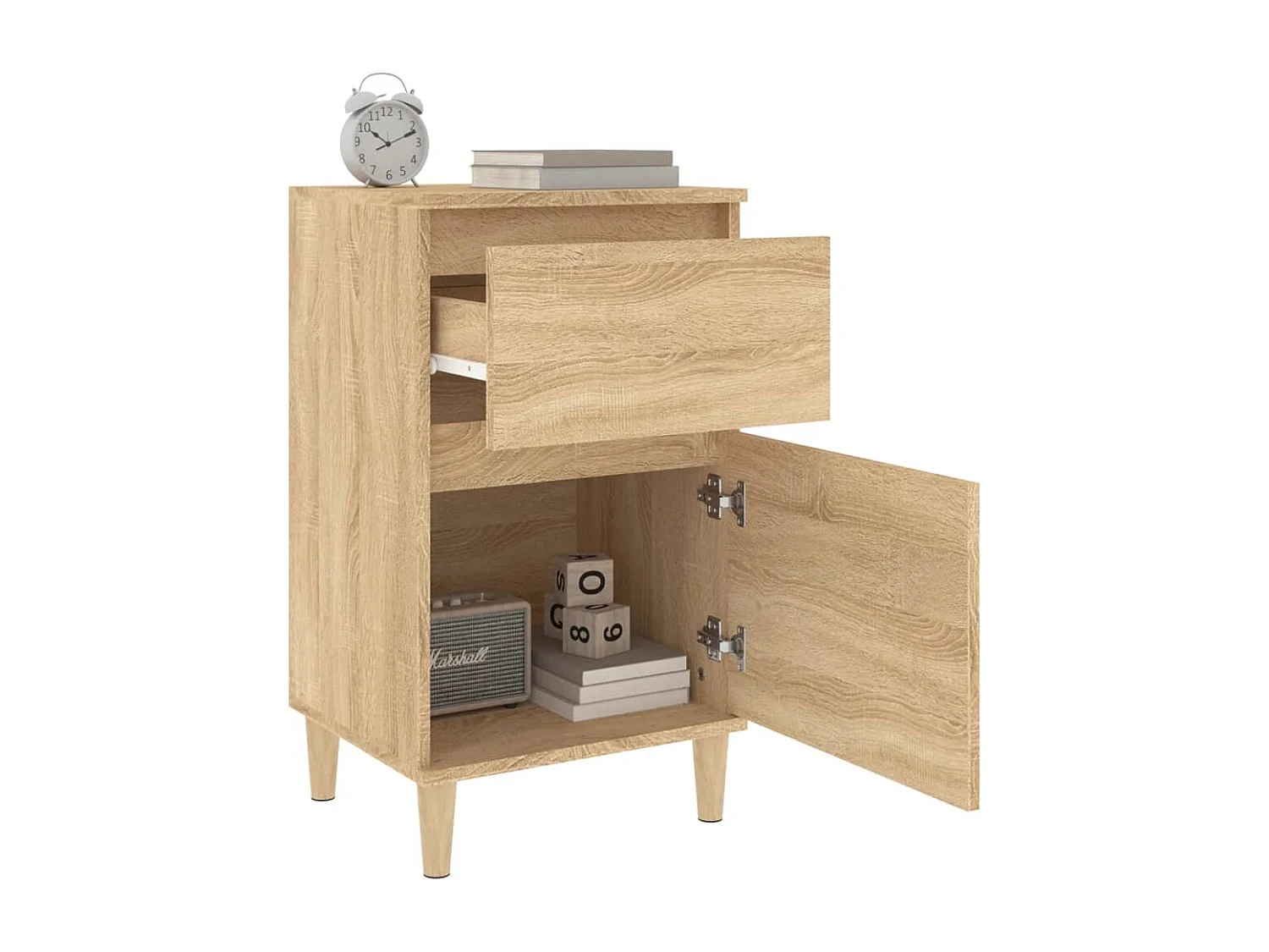 Tables de chevet 2 pcs chêne sonoma 40x35x70 cm