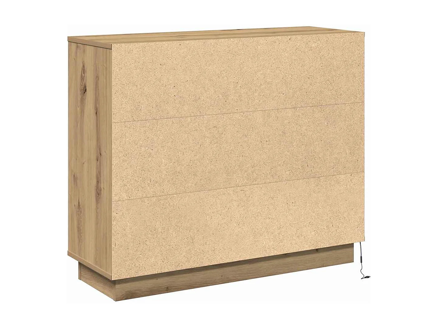 Buffet avec LED Chêne Artisanale 90x32x75 cm Bois d'ingénierie