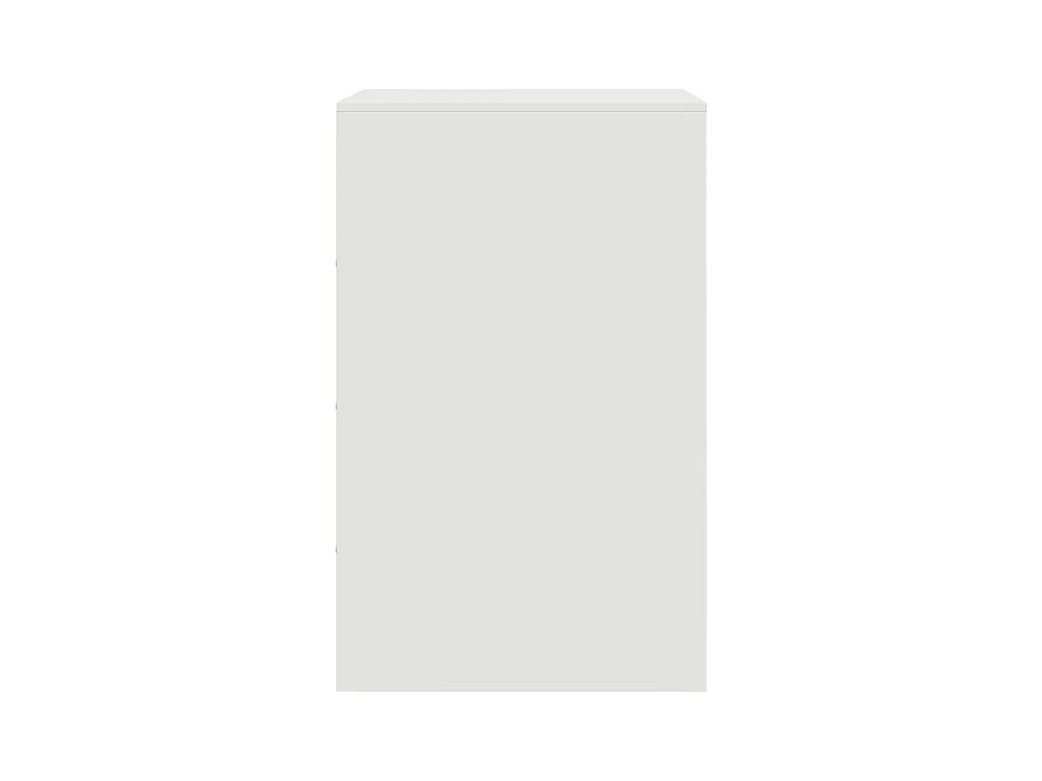 Tables de chevet 2 pcs blanc 34,5x39x62 cm acier