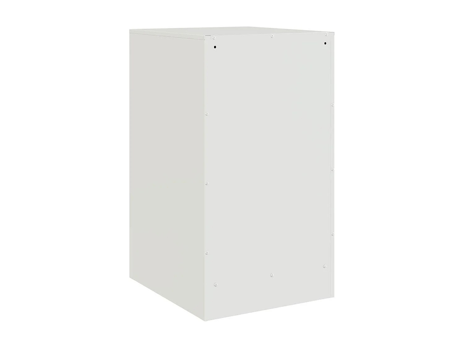 Tables de chevet 2 pcs blanc 34,5x39x62 cm acier