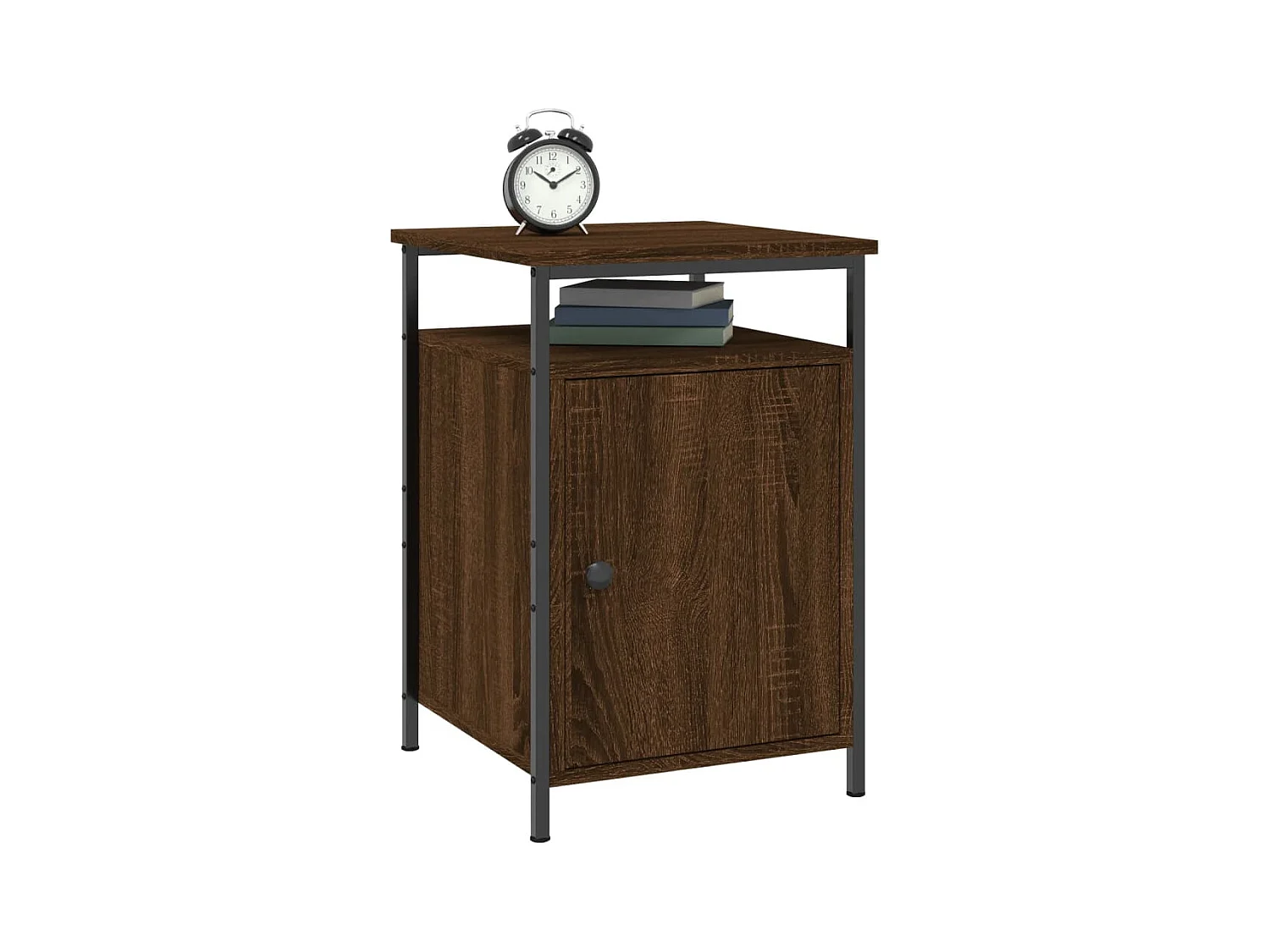 Table de chevet chêne marron 40x42x60 cm bois d'ingénierie