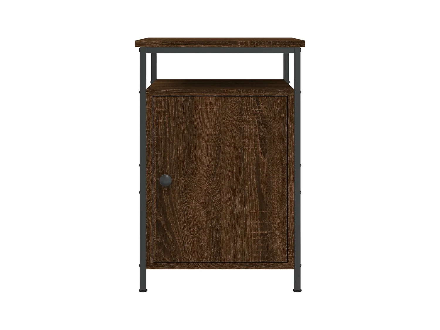 Nachtkastje bruin eiken 40x42x60 cm bewerkt hout