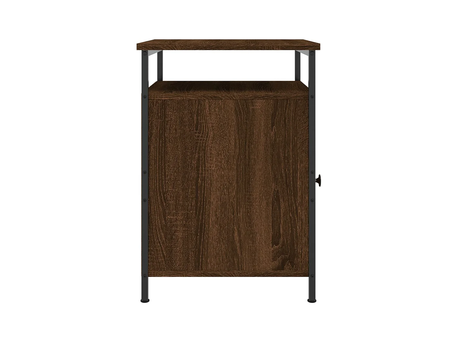 Nachtkastje bruin eiken 40x42x60 cm bewerkt hout