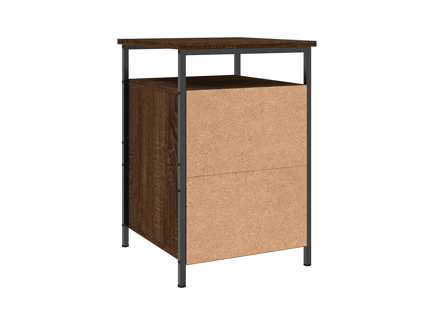 Nachtkastje bruin eiken 40x42x60 cm bewerkt hout