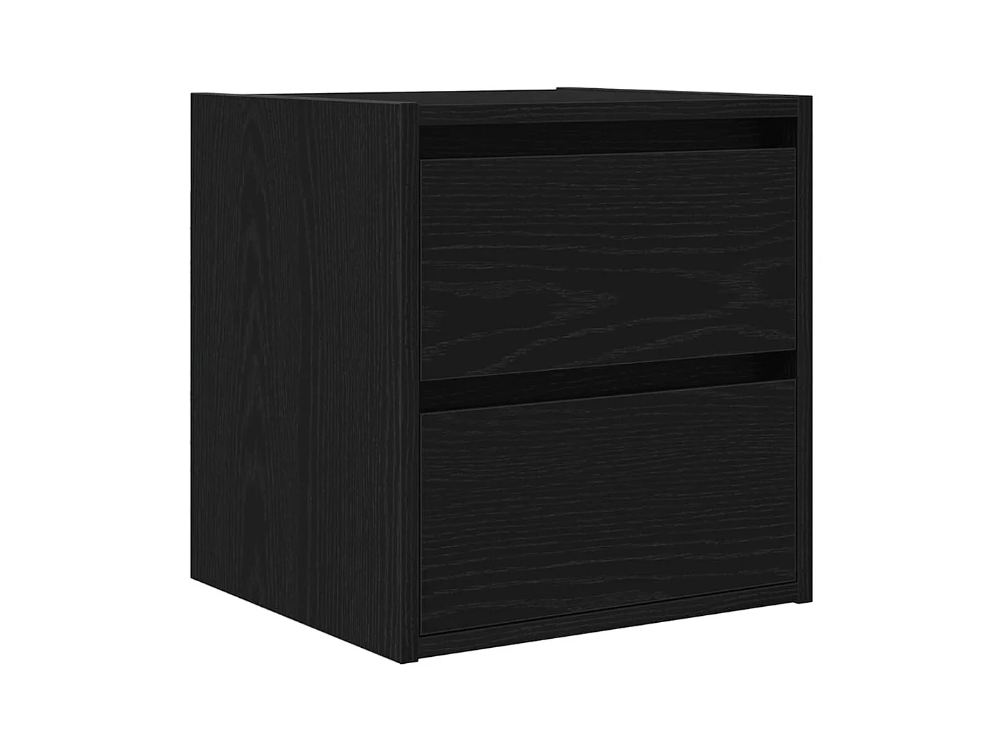 Tables de chevet murales 2 pcs chêne noir 38x34x40 cm