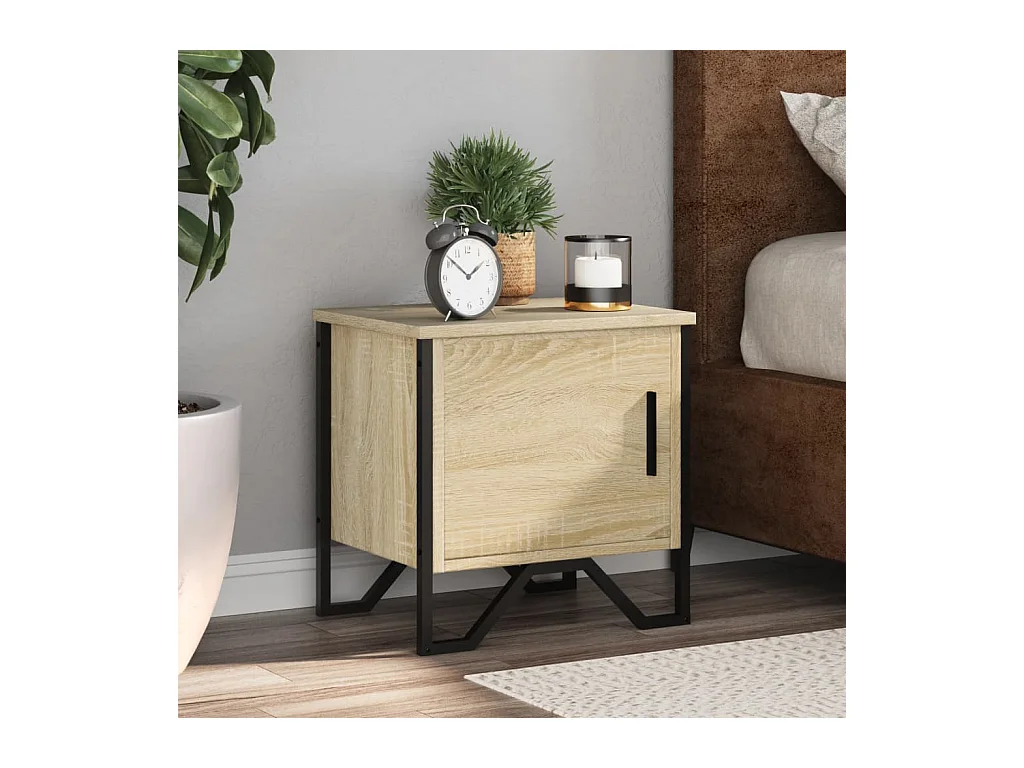 Comodini 2 pz Rovere Sonoma 40 x 30 x 40 cm Truciolato