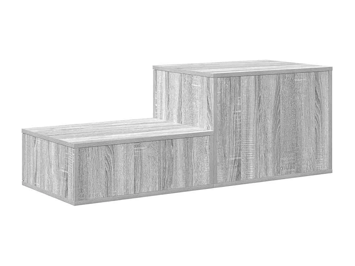 Mobile contenitore in legno ingegnerizzato Sonoma Grey 118x41x40 cm