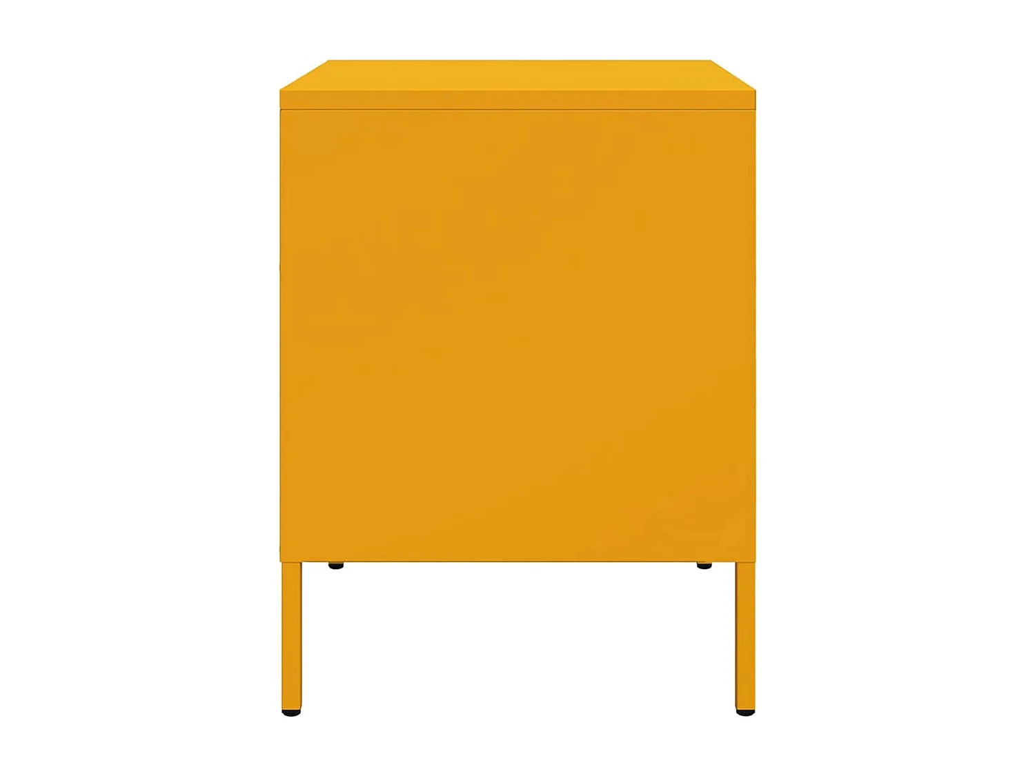 Nachtkastjes 2 stuks mosterdgeel 36x39x50,5 cm staal