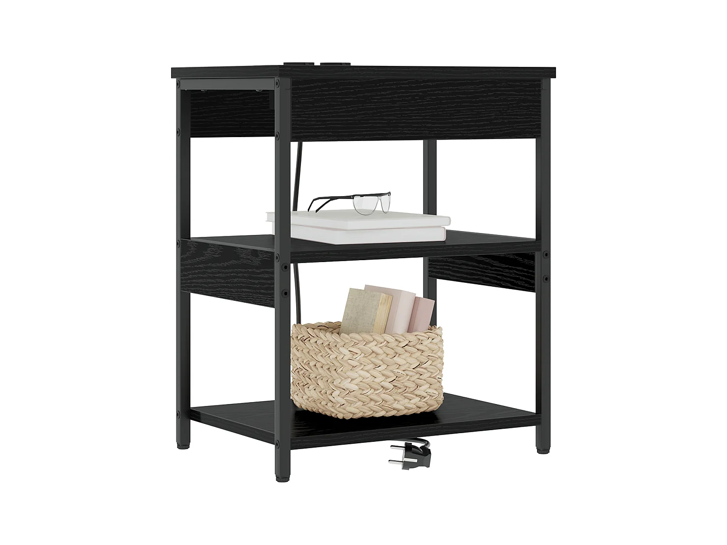 Armoires de chevet 2 pcs Chêne noir 41 x 31 x 51 cm