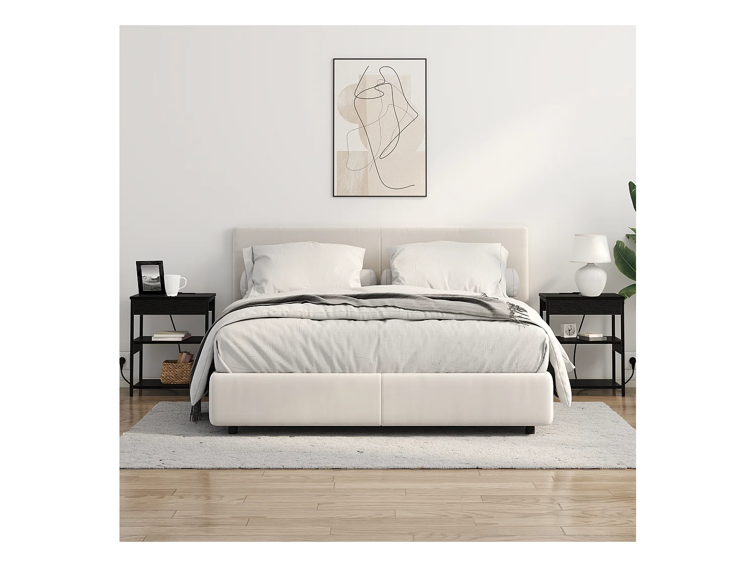 Armoires de chevet 2 pcs Chêne noir 41 x 31 x 51 cm