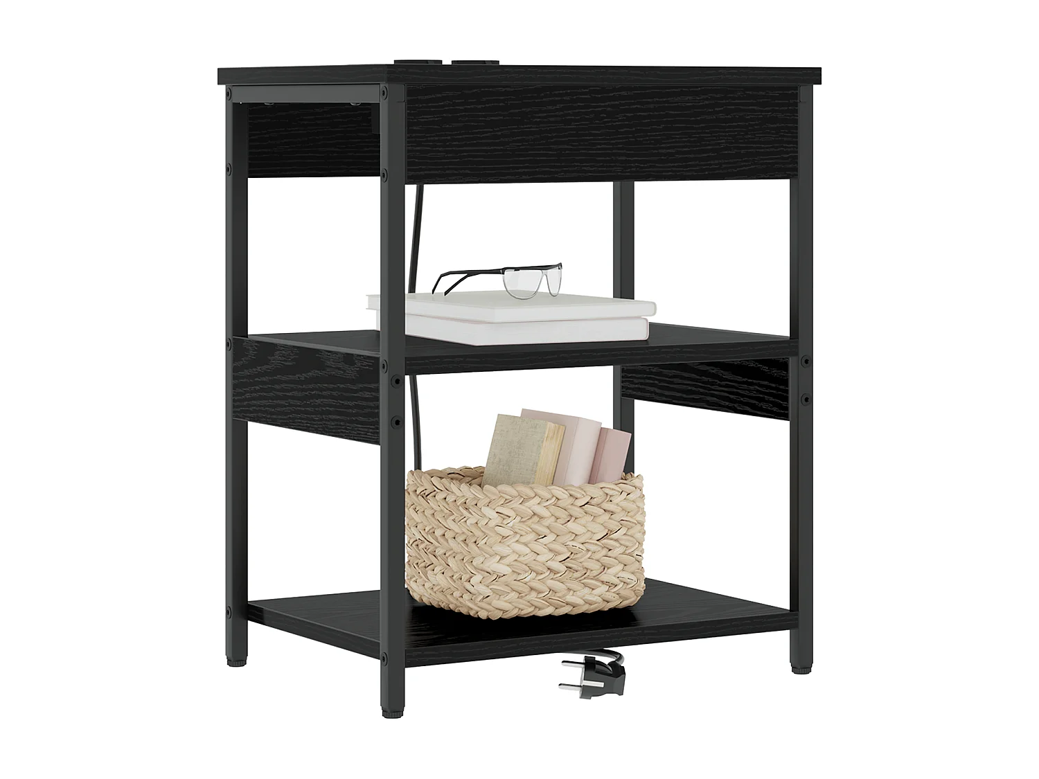 Armoires de chevet 2 pcs Chêne noir 41 x 31 x 51 cm