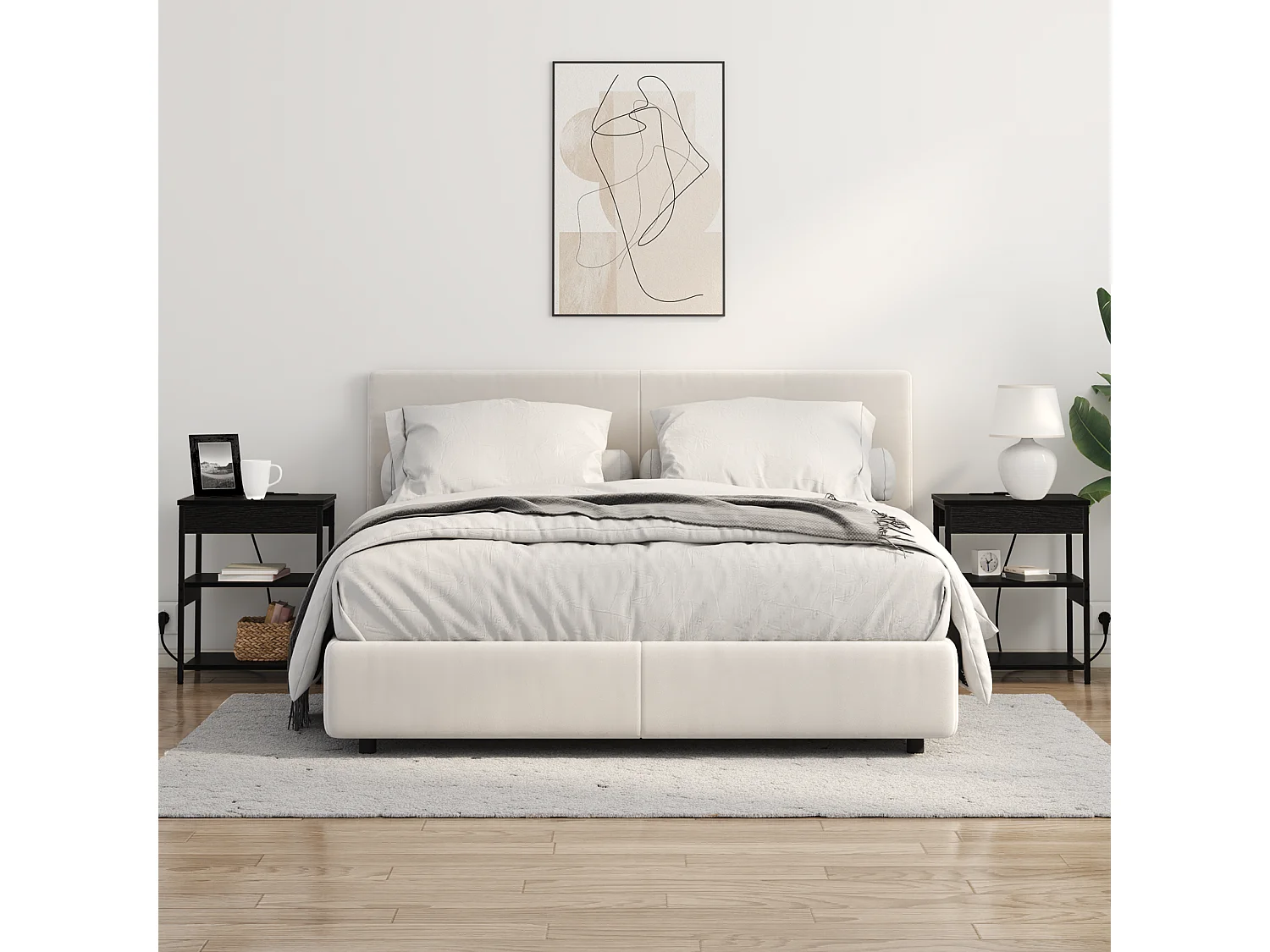 Armoires de chevet 2 pcs Chêne noir 41 x 31 x 51 cm