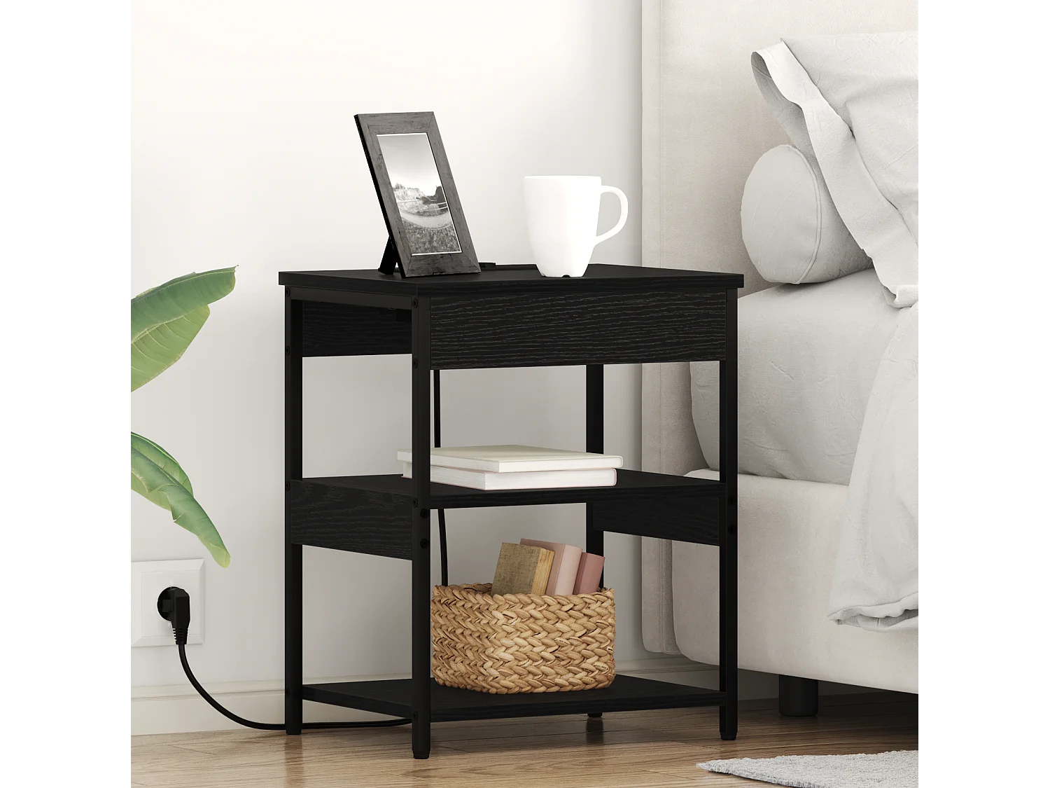 Armoires de chevet 2 pcs Chêne noir 41 x 31 x 51 cm