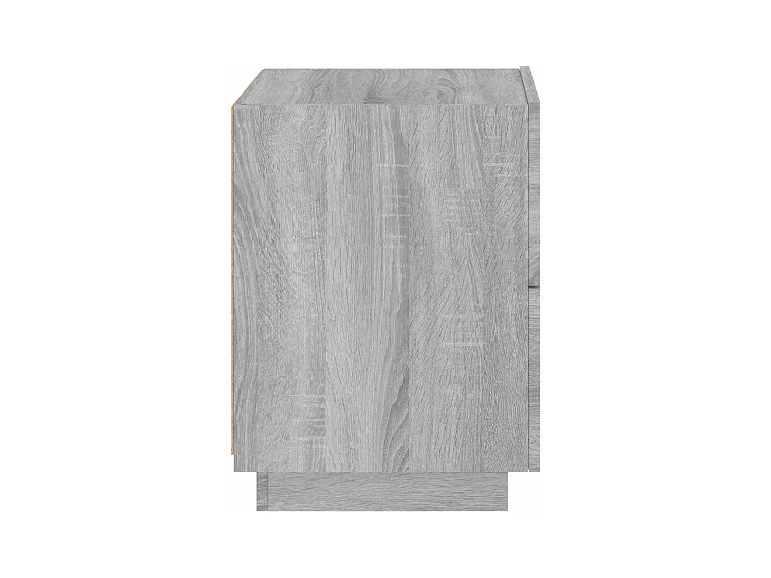 Armoires de chevet et lumières LED 2 pcs sonoma gris