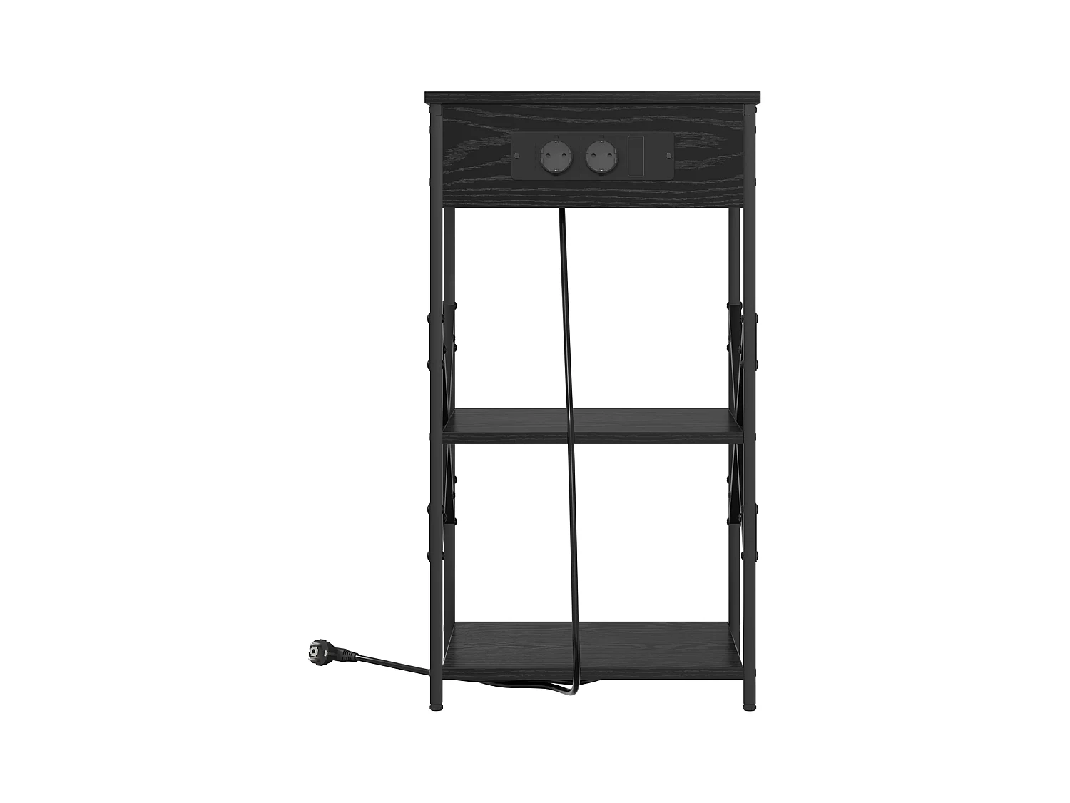 Cabinet de chevet Chêne noir 41 x 31 x 76 cm Bois d'ingénierie