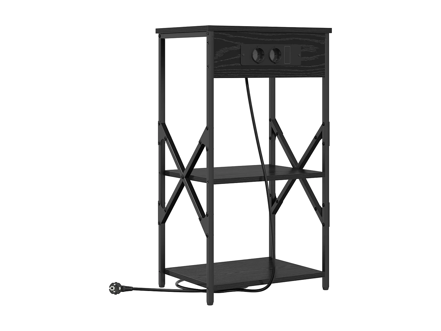 Cabinet de chevet Chêne noir 41 x 31 x 76 cm Bois d'ingénierie