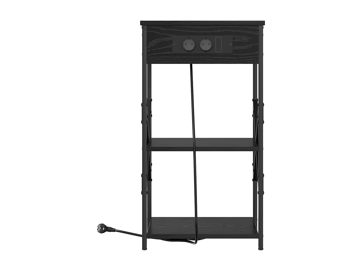 Cabinet de chevet Chêne noir 41 x 31 x 76 cm Bois d'ingénierie