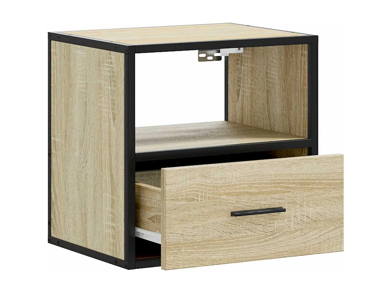 Comodini da parete 2 pz rovere sonoma 40x31x39,5 cm