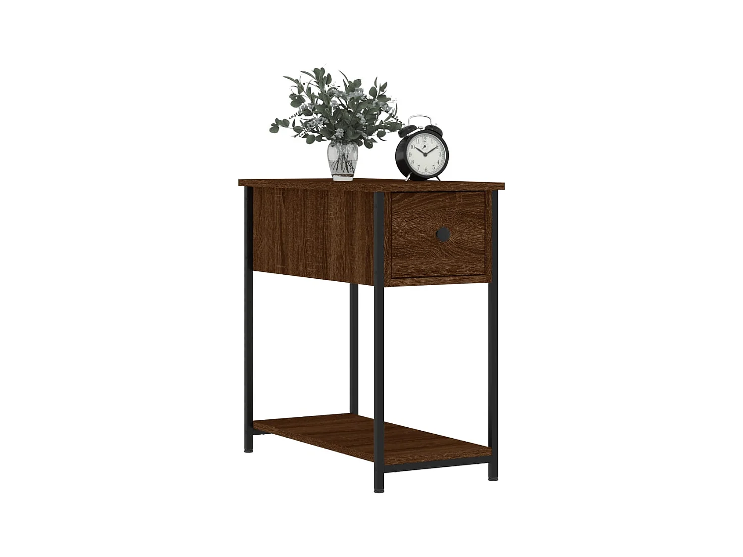 Tables de chevet 2pcs chêne marron 30x60x60cm bois d'ingénierie