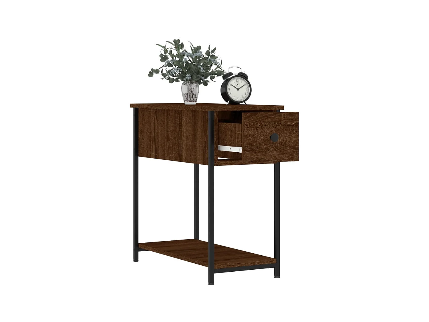 Tables de chevet 2pcs chêne marron 30x60x60cm bois d'ingénierie