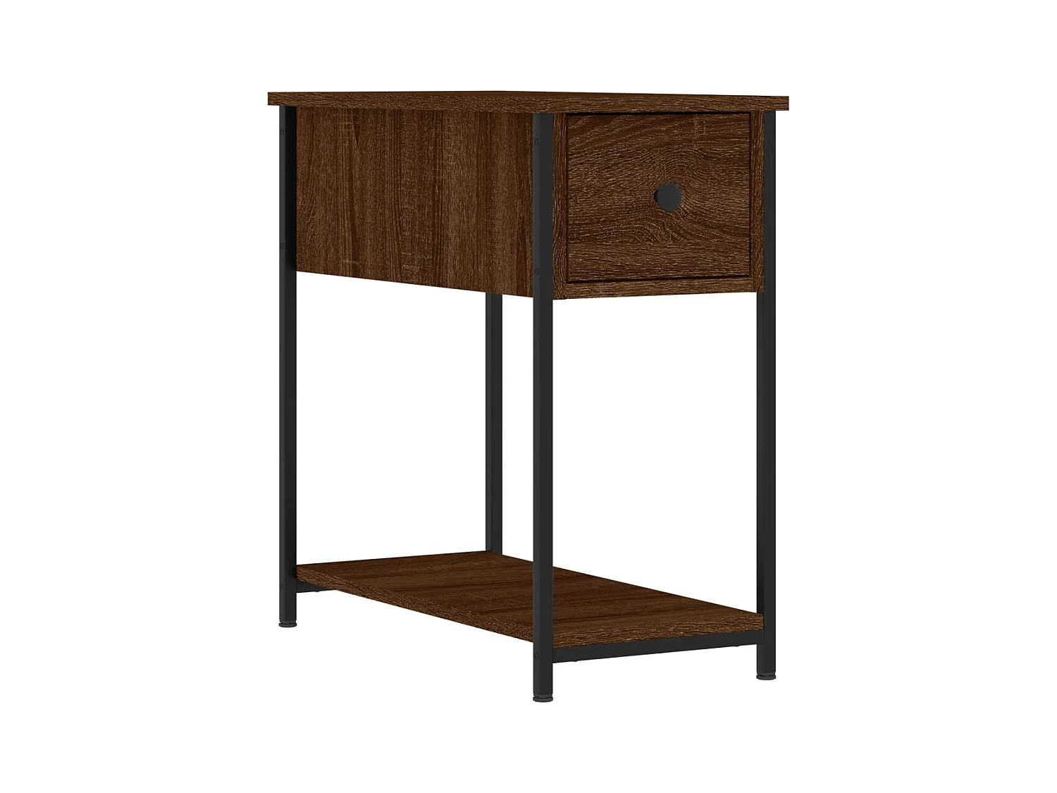 Tables de chevet 2pcs chêne marron 30x60x60cm bois d'ingénierie