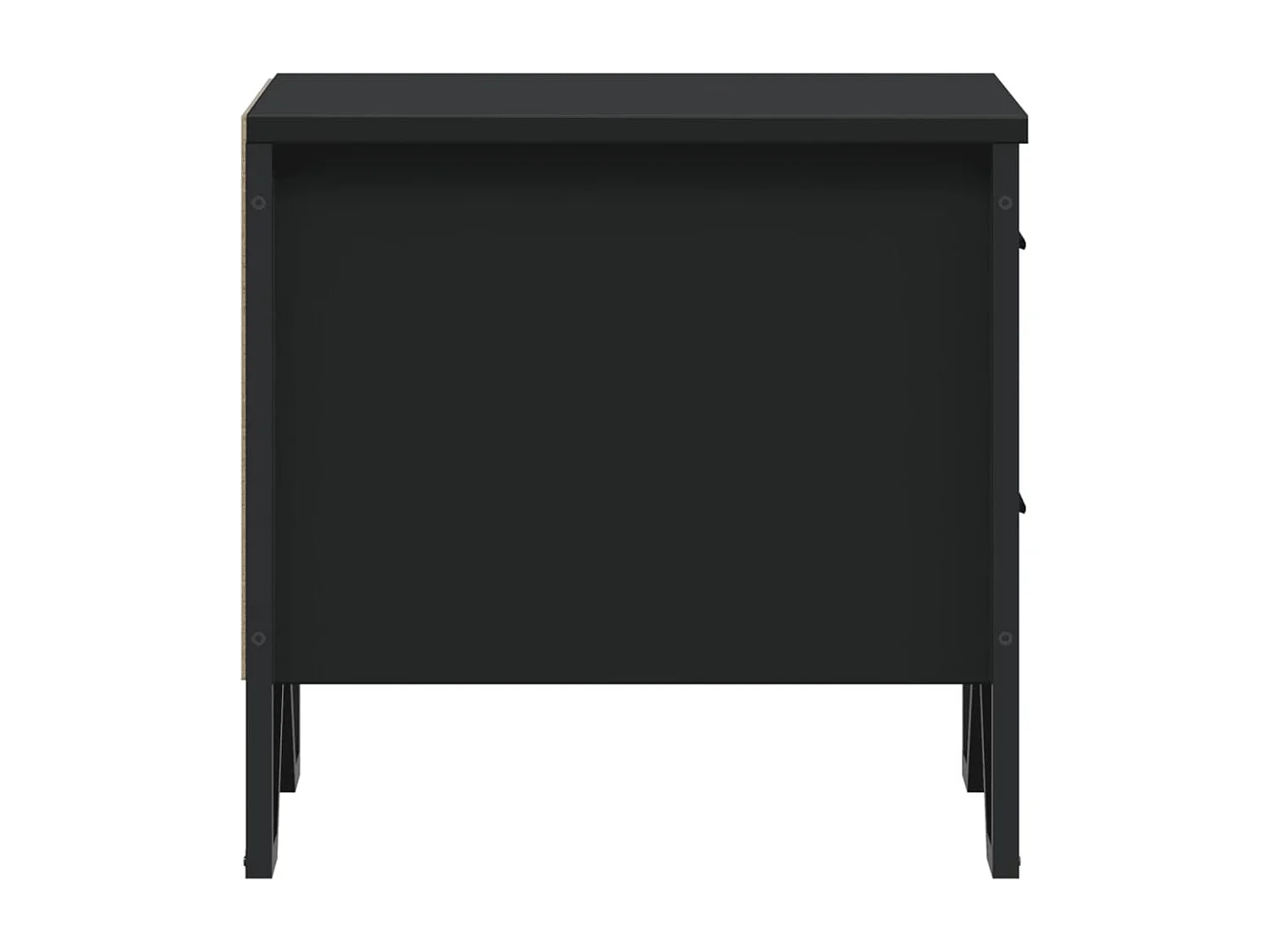 Tables de chevet 2 pcs noir 40x41x40 cm bois d'ingénierie