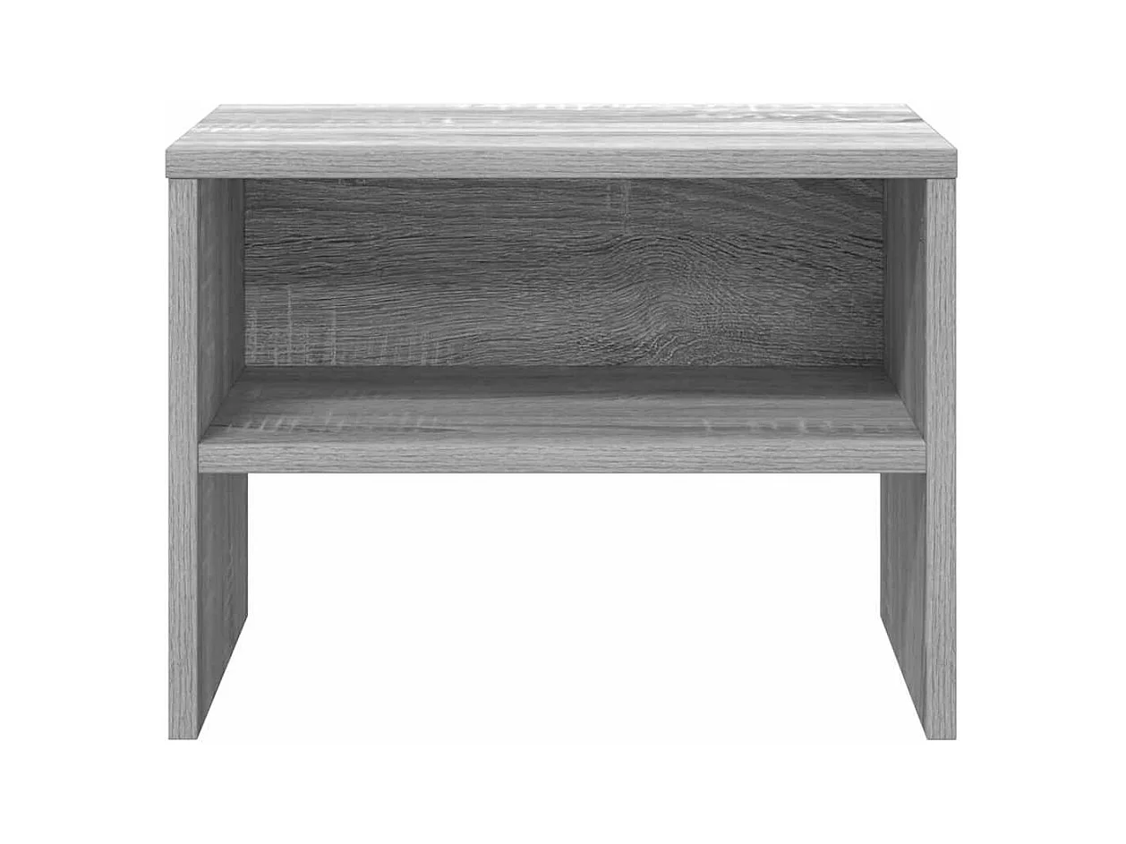 Mesita de noche Sonoma gris 40x30x30 cm Madera de ingeniería