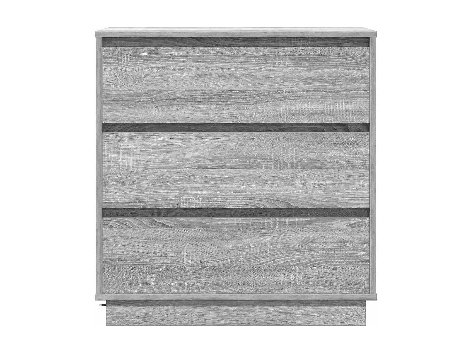 Nachttisch mit LED Sonoma Grau 71x34,5x75 cm aus rekonstituiertem Holz