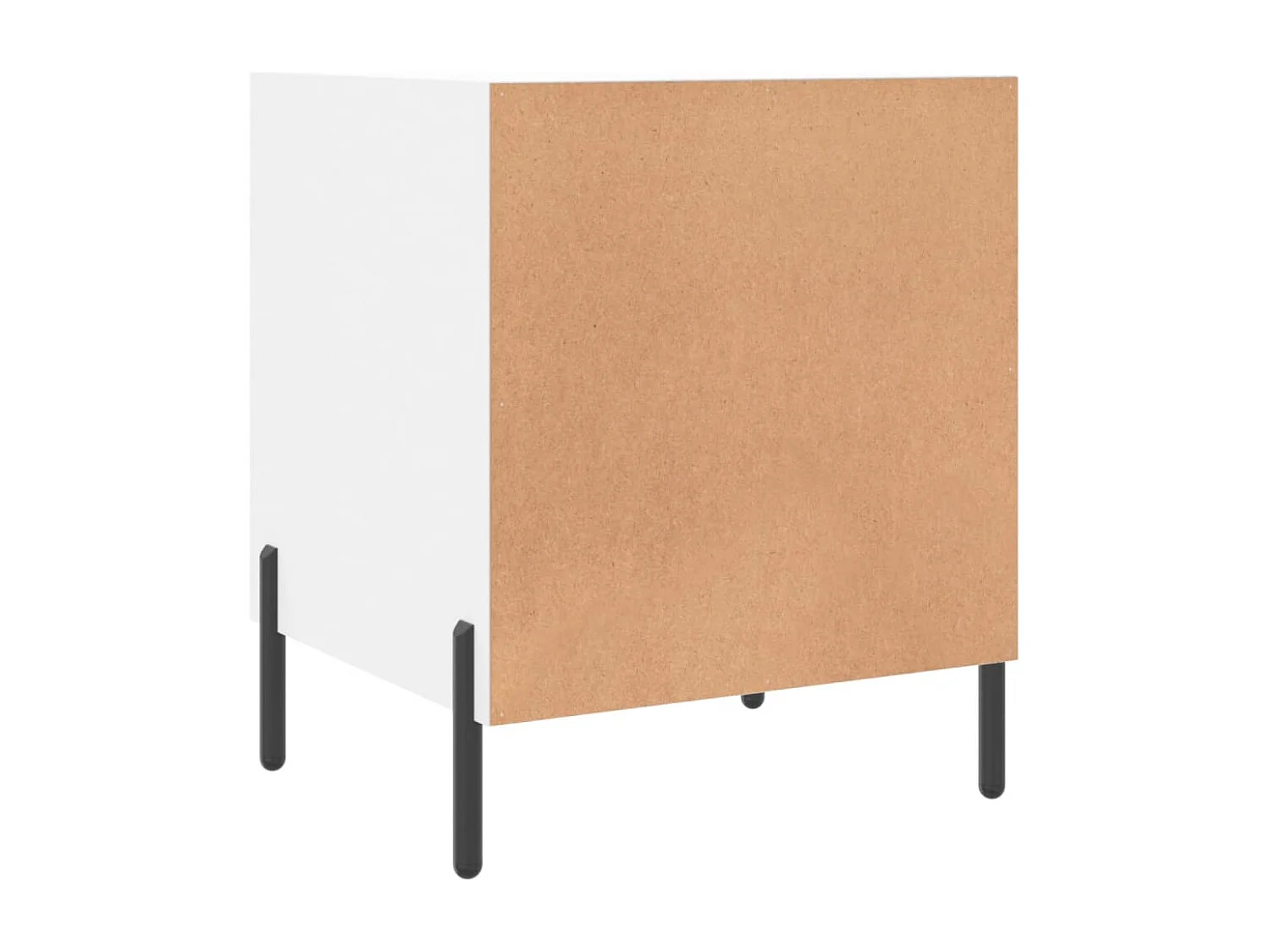 Table de chevet blanc 40x40x50 cm bois d’ingénierie