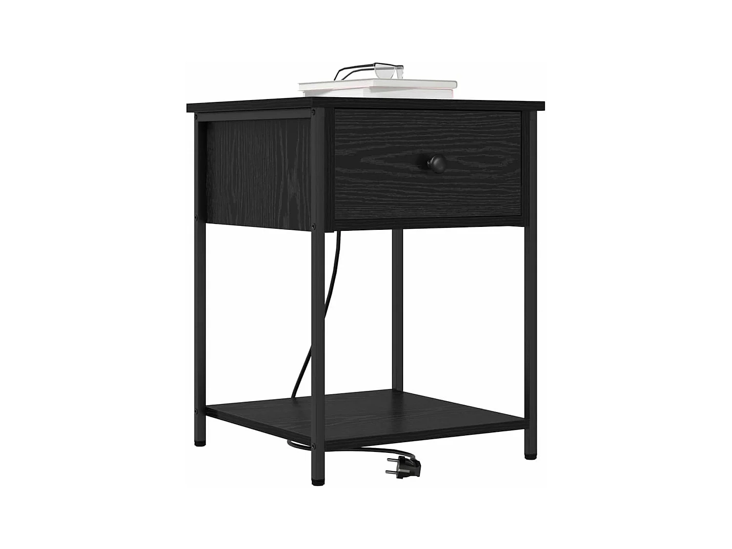 Cabinet de chevet Chêne noir 42 x 41 x 56 cm Bois d'ingénierie