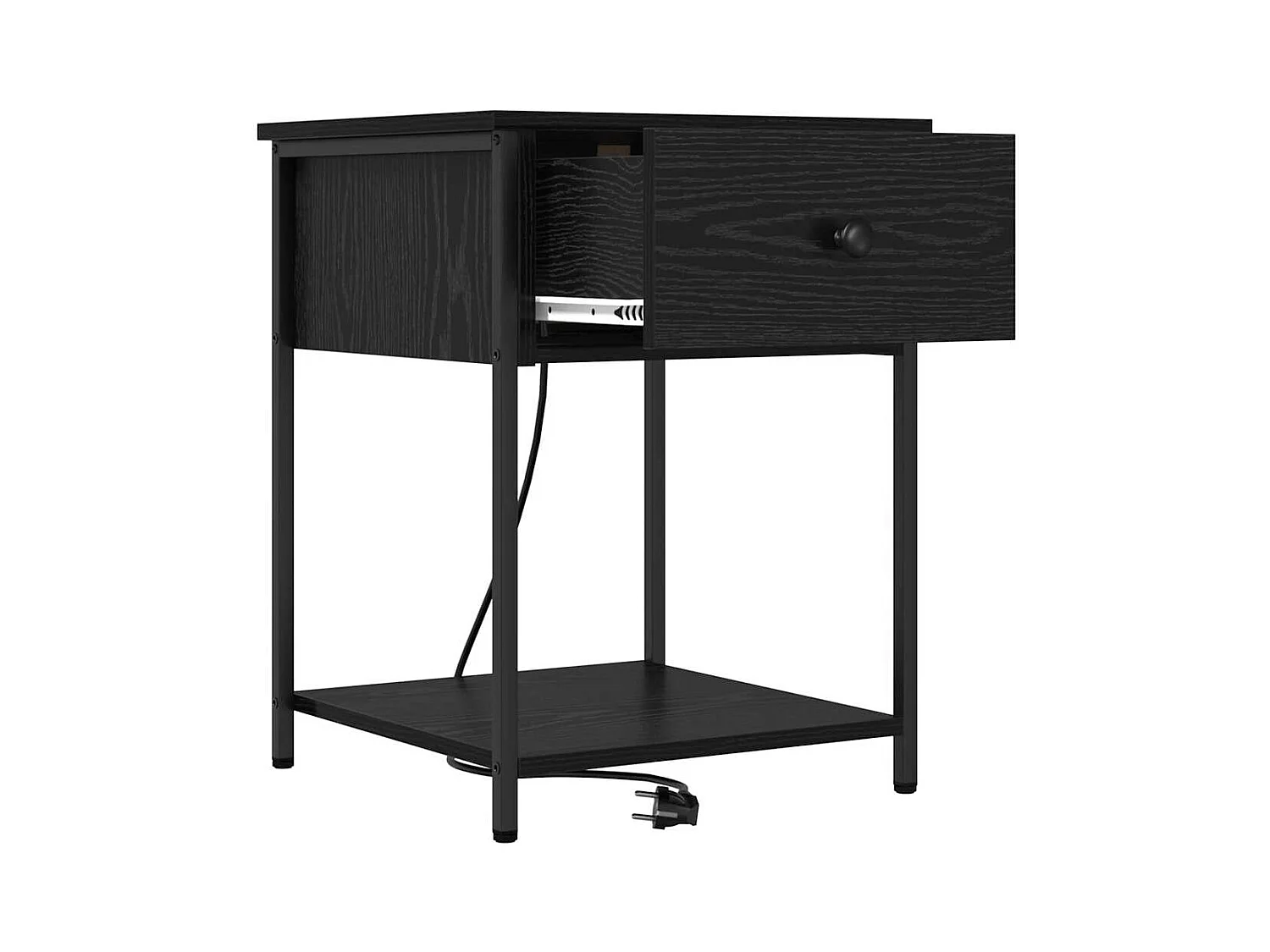 Cabinet de chevet Chêne noir 42 x 41 x 56 cm Bois d'ingénierie