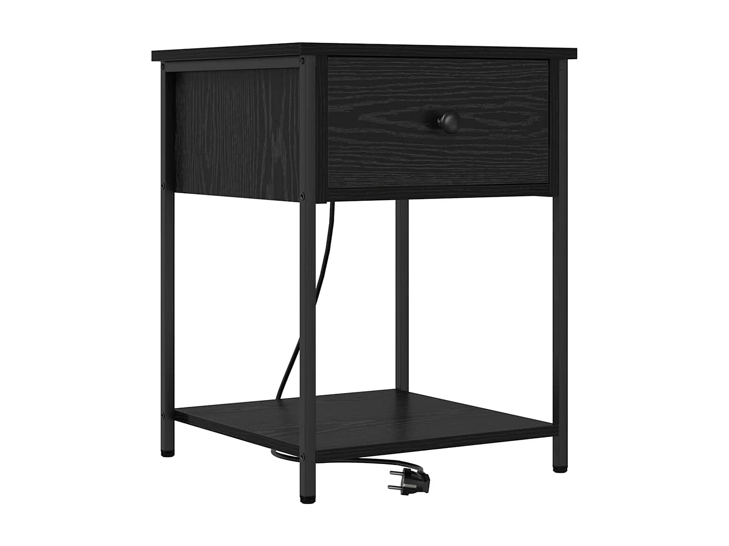 Cabinet de chevet Chêne noir 42 x 41 x 56 cm Bois d'ingénierie